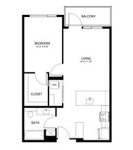1x1 C5 607 floor plan